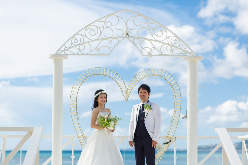 グリーンのブーケでナチュラルに♪