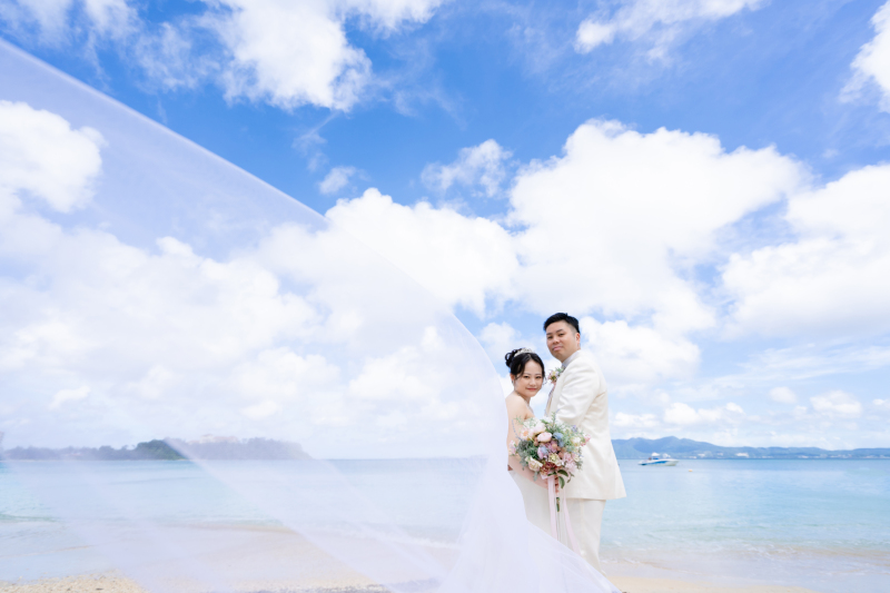 ロングベールでロマンティックに♡