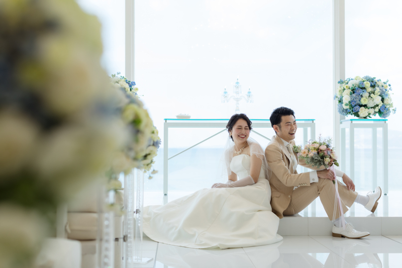 お式後の撮影も楽しく♪