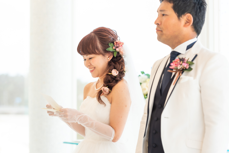 サプライズのお手紙を披露