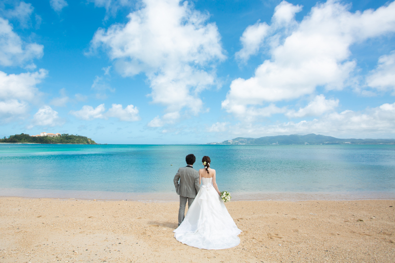 憧れのビーチで!