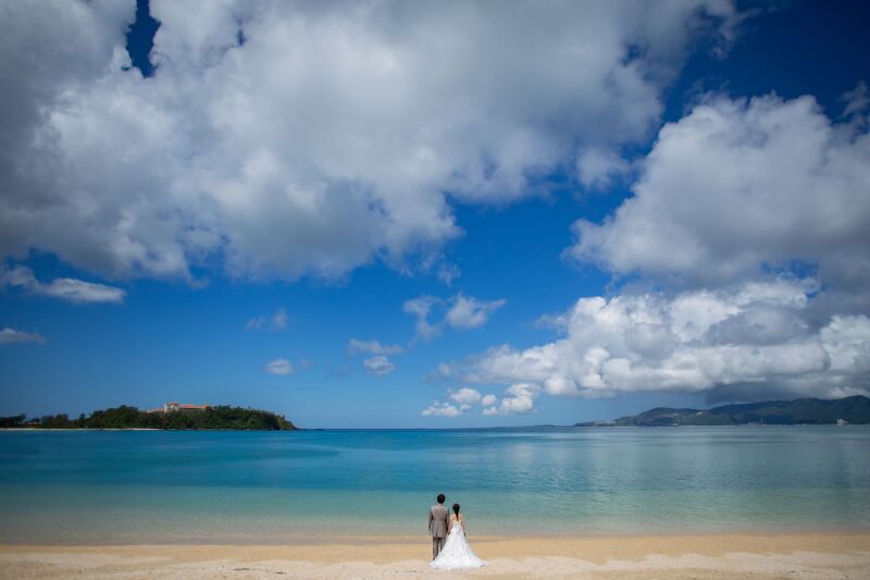 ビーチ撮影スタート