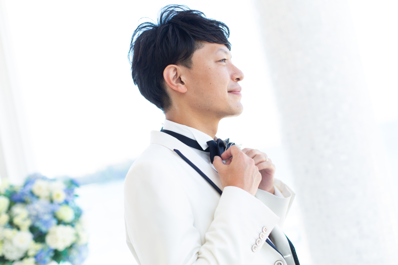 穏やかなご新郎様