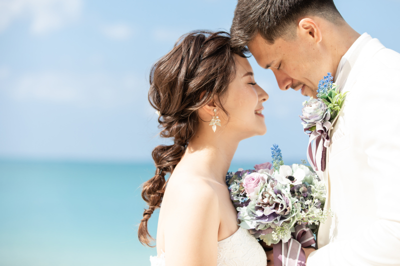 リゾートを感じられる編み下ろしスタイルに!