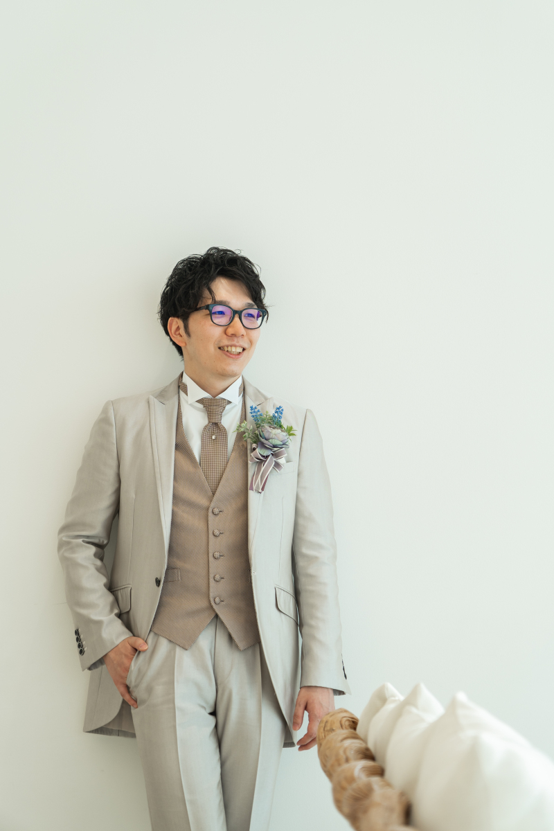 爽やかスマイルで