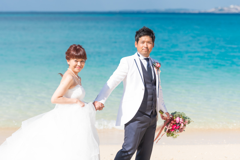 式後はビーチへ！