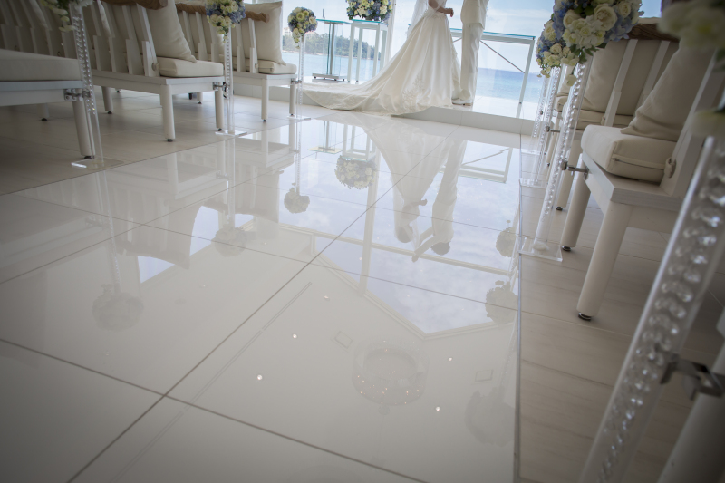 バージンロードに映って