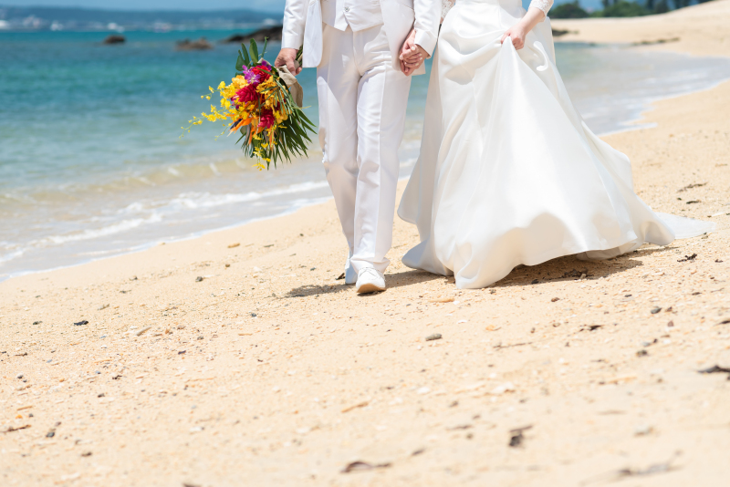 ビーチをゆっくりおさんぽ