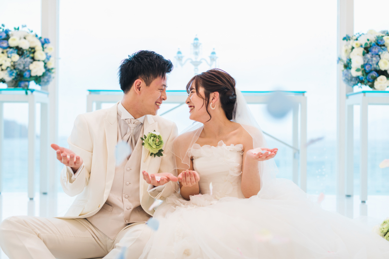 フラワーシャワーが彩ります♪