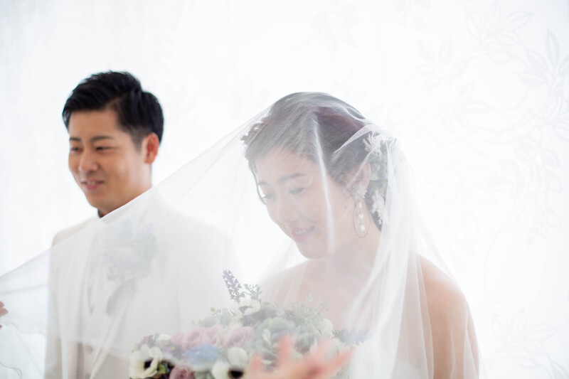 入場前のベールダウン