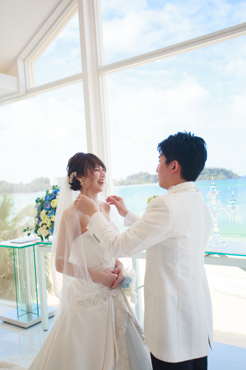 初めてのベールダウンにドキドキ