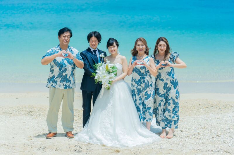 愛溢れるファミリーショット