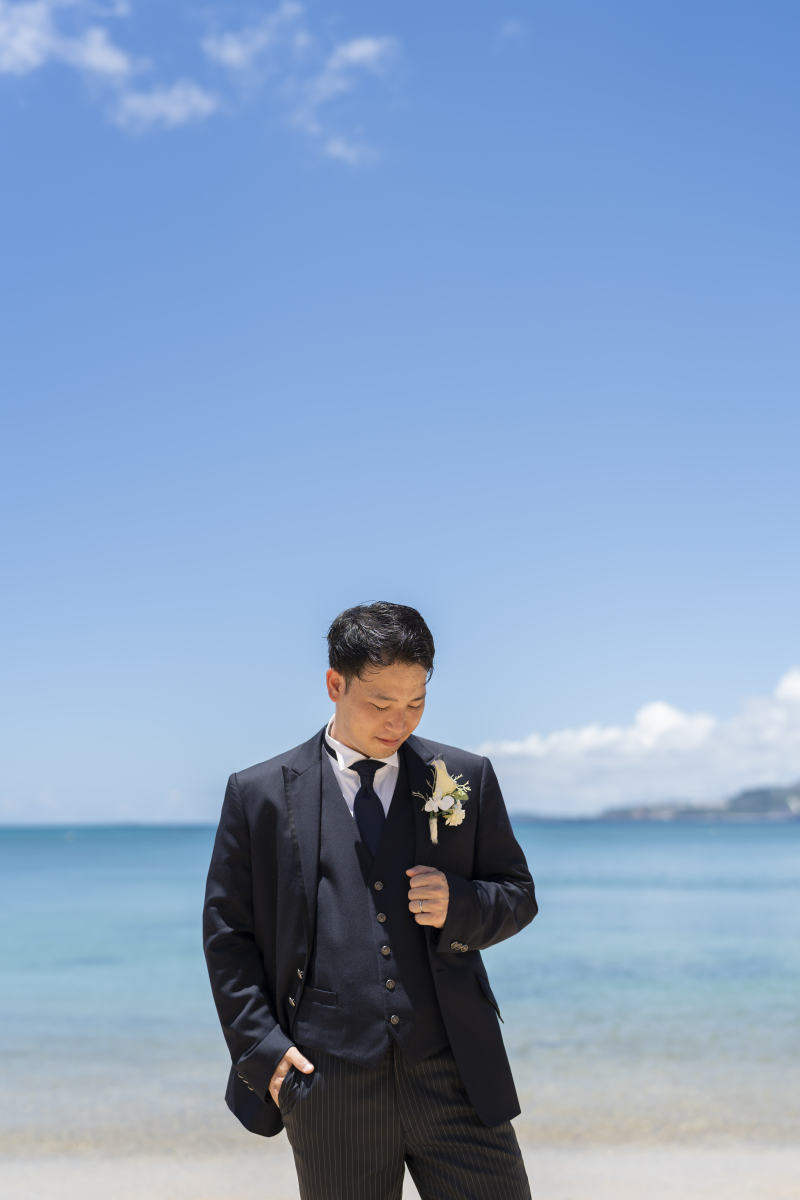 ご新郎様のソロショットも！