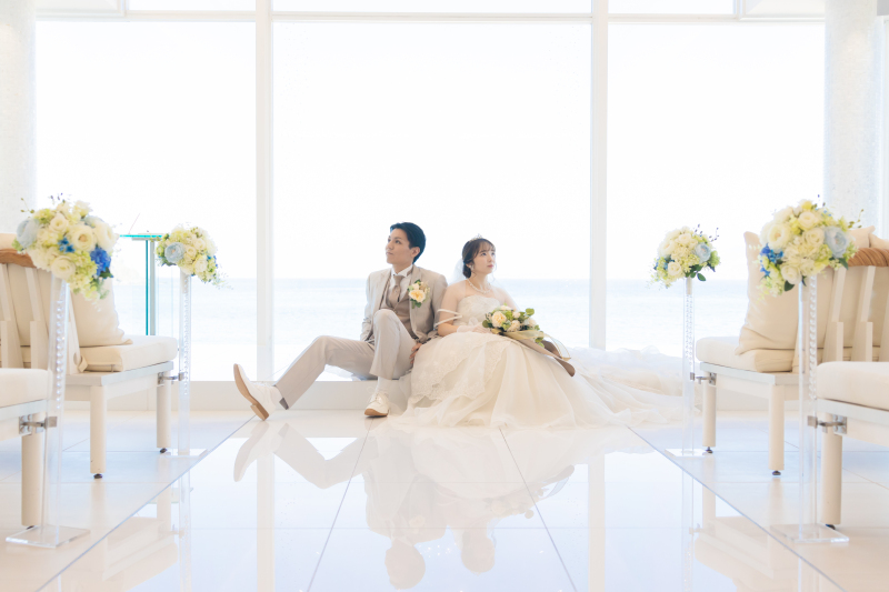 祭壇座りショット