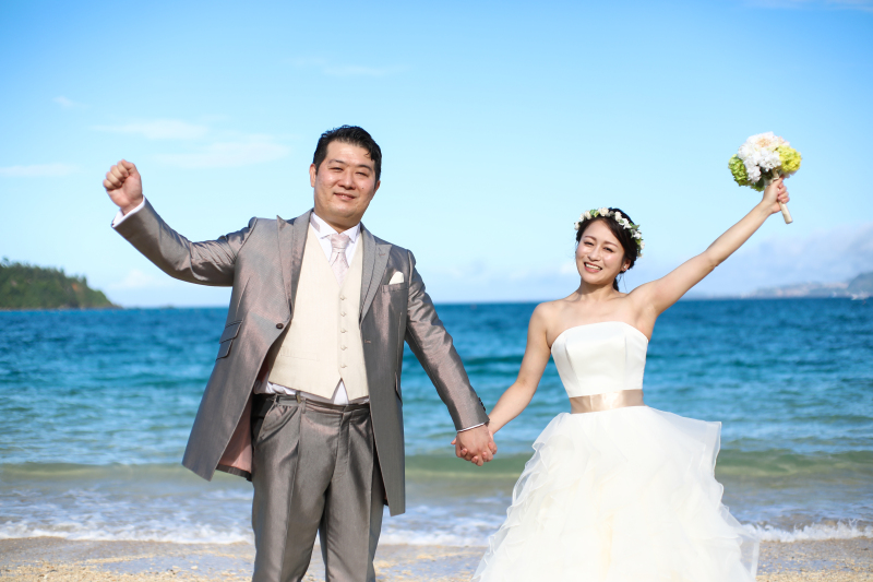 リゾートウエディングらしく♪