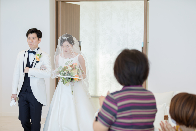 緊張のバージンロード