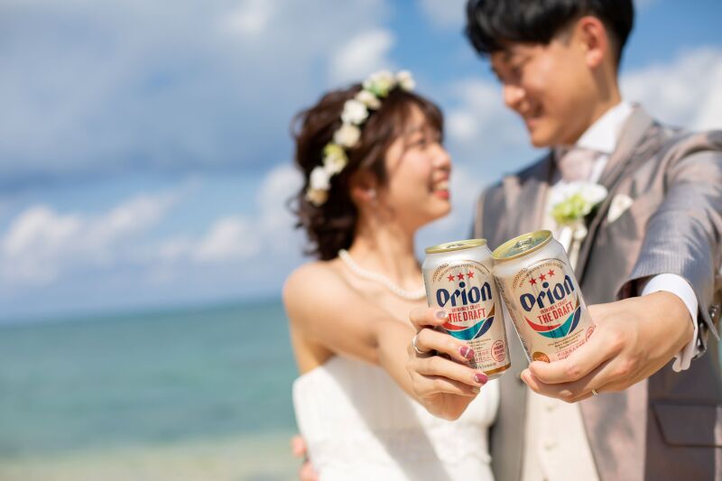 オリオンビールで♪