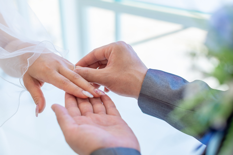 素敵な指輪交換