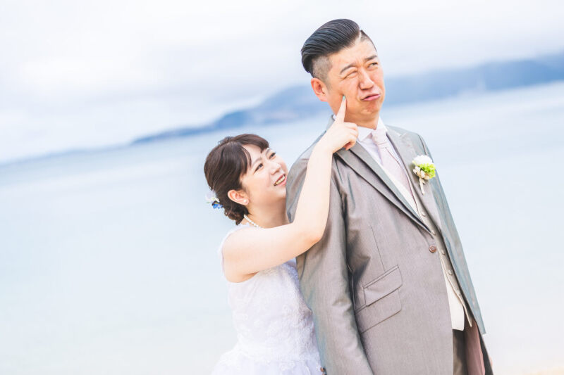 新郎様の頬に♡