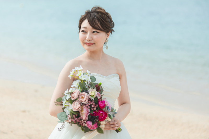 どこから見ても可愛い新婦さん