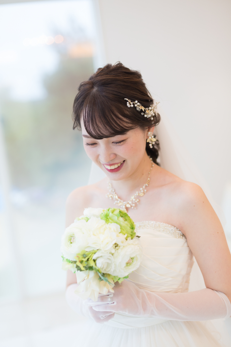 笑顔が可愛いご新婦様