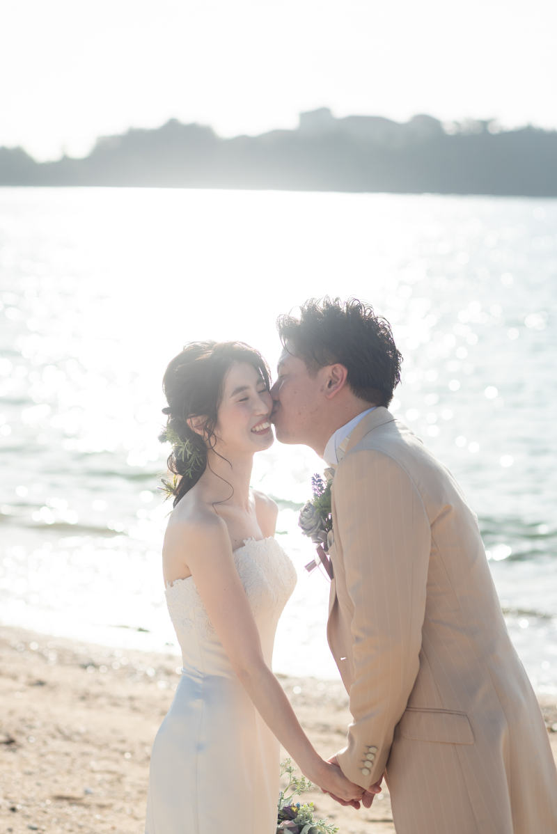 ほっぺにちゅっ