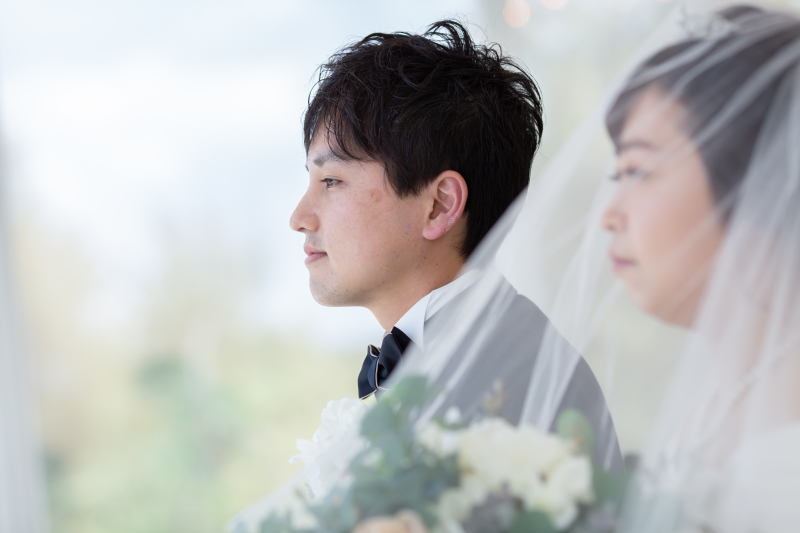 広い海を眺めながら