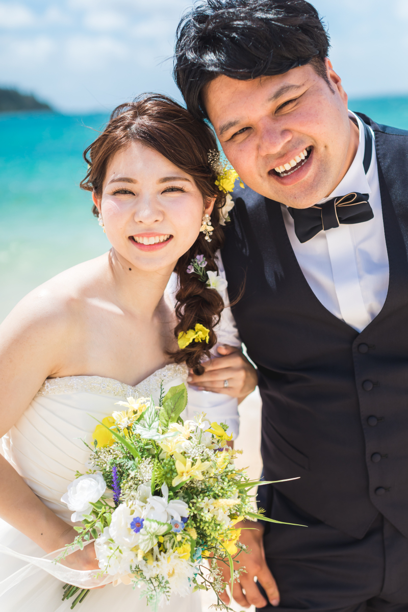 「笑い過ぎて顔が痛い!」と新郎様。