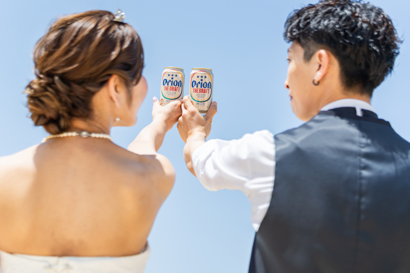 ORIONビールで、「かんぱ～い！」