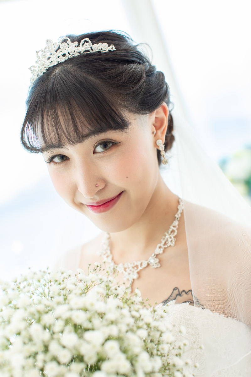 美しいご新婦様にうっとり