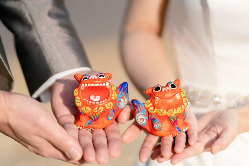 手乗りシーサー