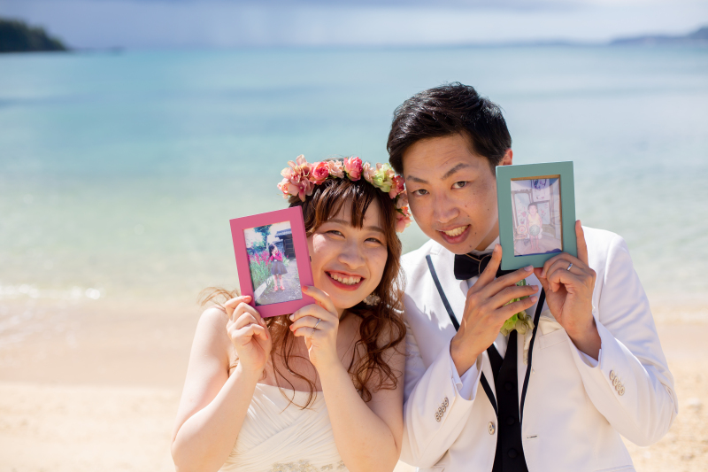 思い出のお写真を持って…