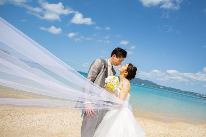 美しくたなびくロングベール