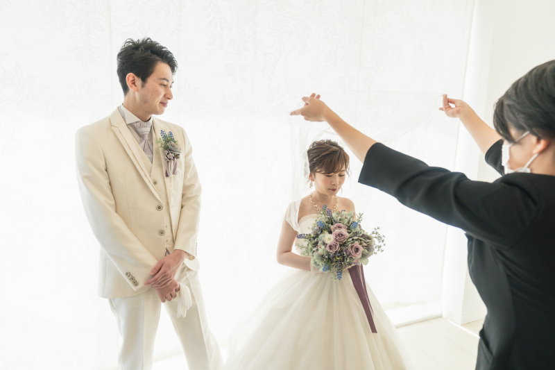 入場前のベールダウン