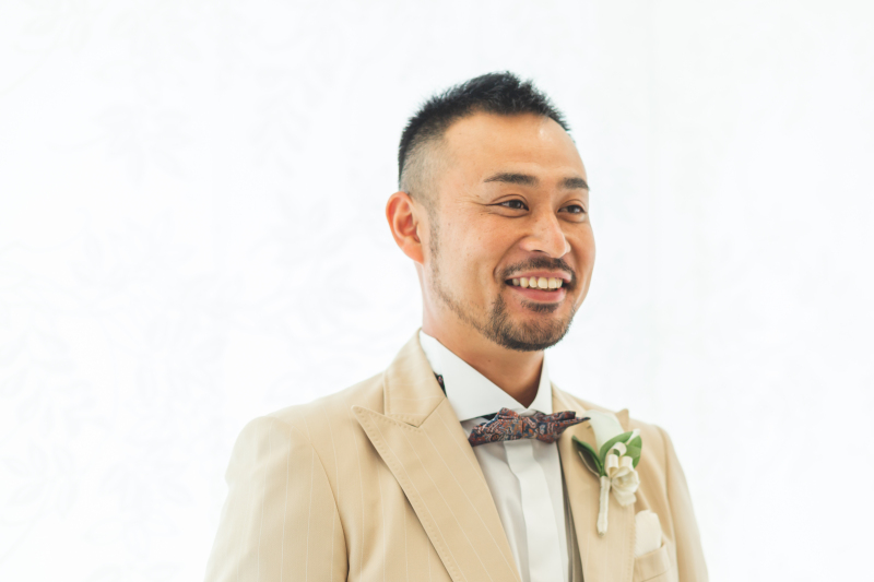 まずはご新郎様の入場♪