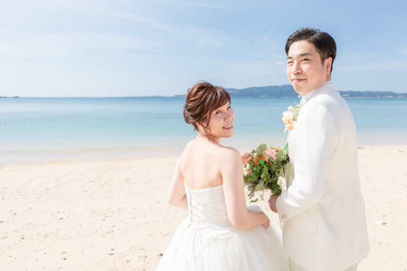 チャペル撮影の後は、ビーチへGO！