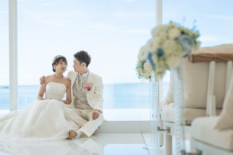 肩をくっつけて♡