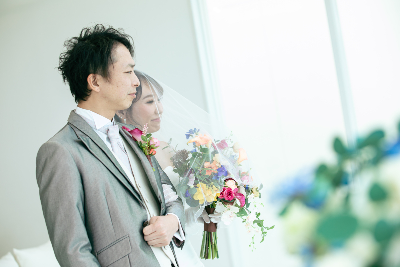 広い海を眺めながら