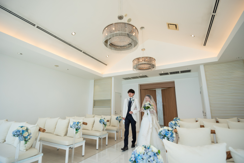 まずはチャペルへ入場!