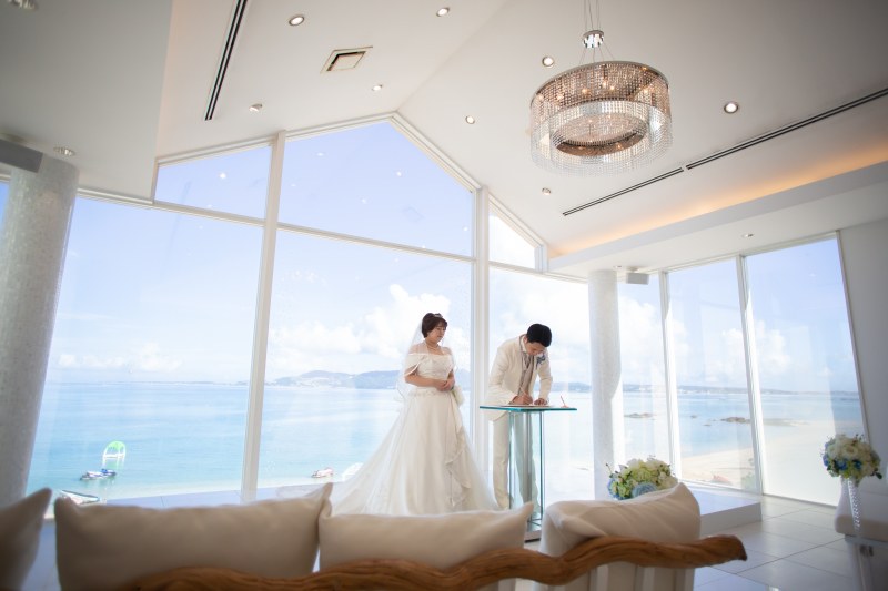 結婚証明書へ署名