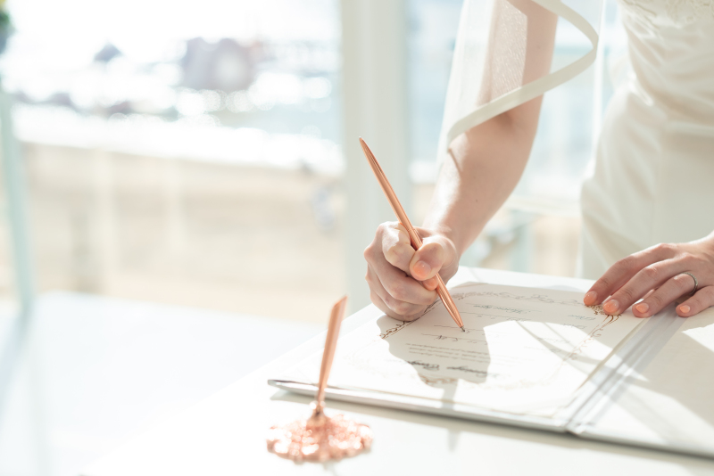 お二人でサイン