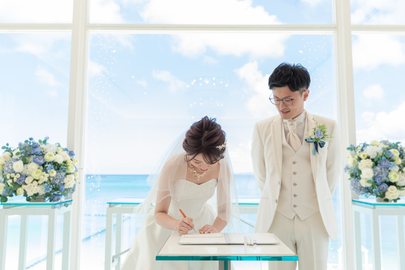 結婚証明書もプレゼントしています。