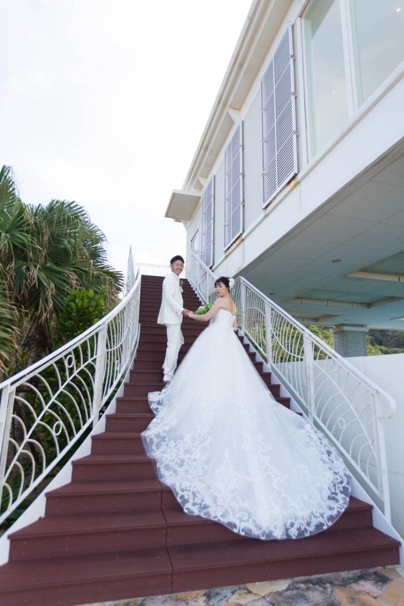 誰もが憧れる、大階段ショット