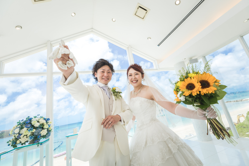 お二人の笑顔が映えています!