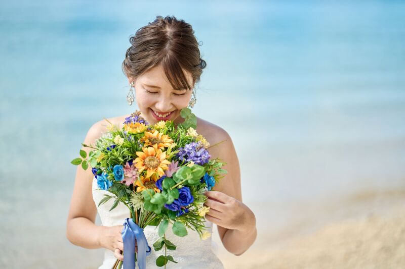 可愛らしいご新婦様