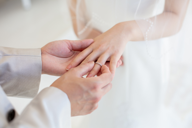 指輪の交換