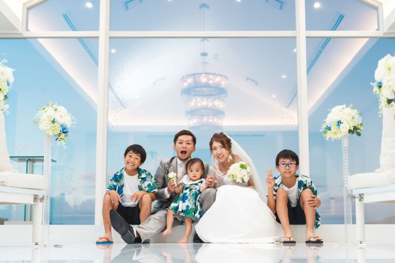 家族みんなで想い出に