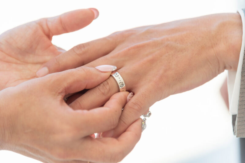 指輪の交換