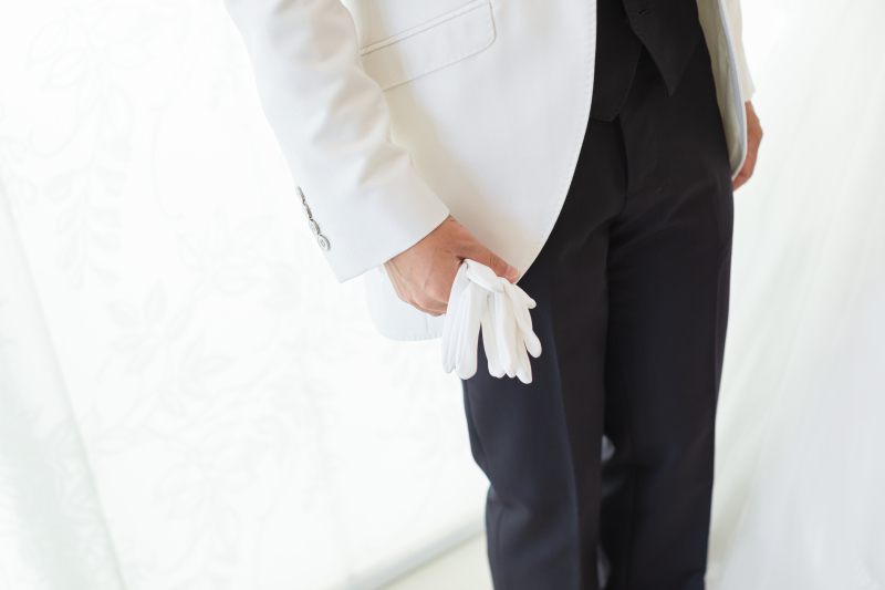 撮影前の一コマ