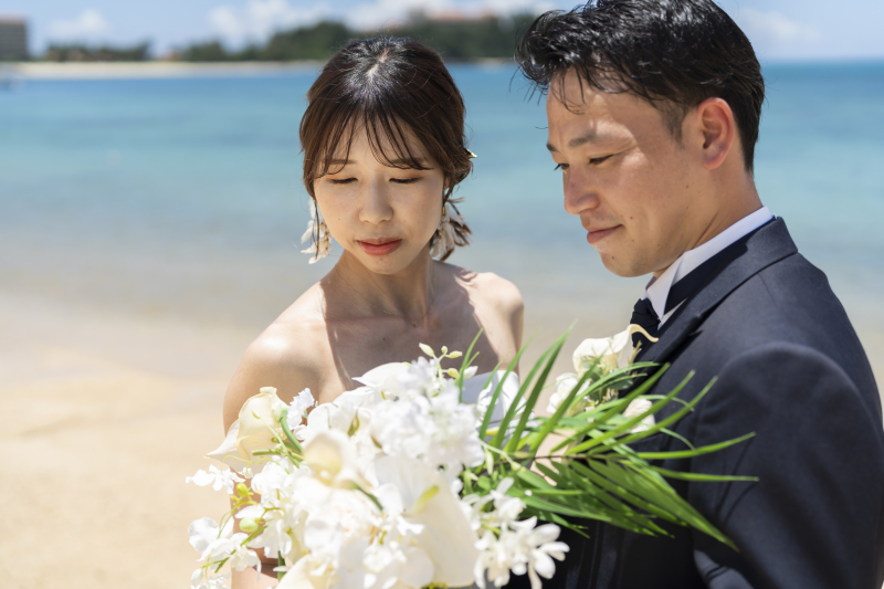 ブーケを持って・・・